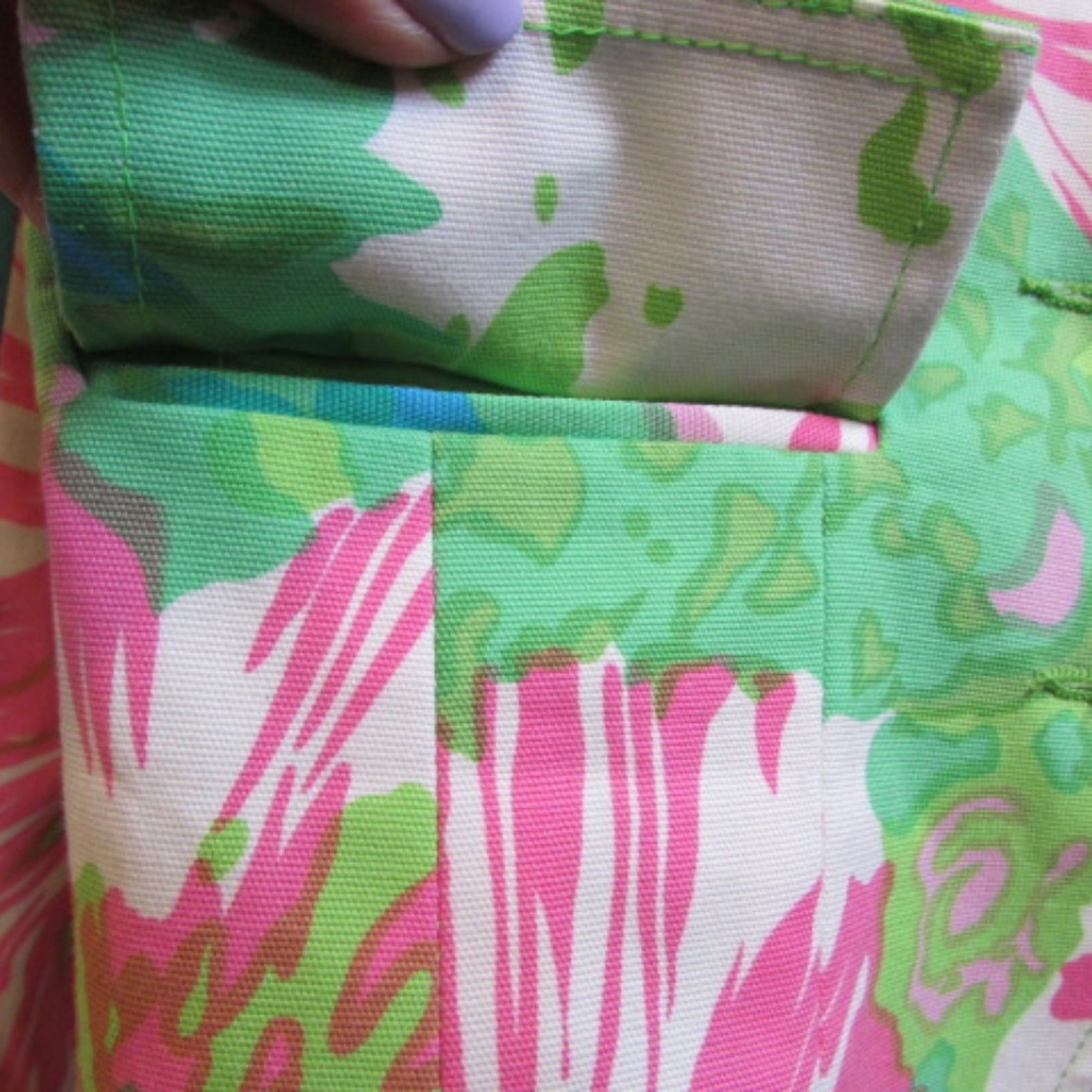 new NANETTE LAPORE floral green/pink crop front buttons Blazer Sz 4 - Picture 8 of 14
